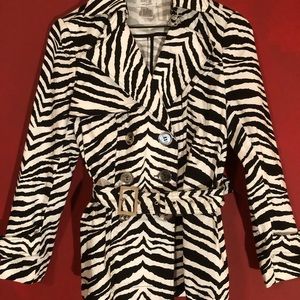 Zebra print blazer